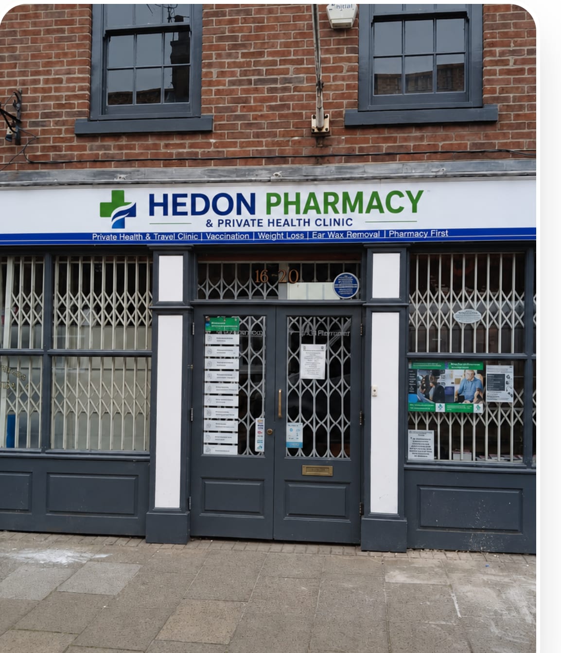 Hedon Pharmacy storefront